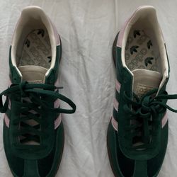 Green & pink adidas handball spezials