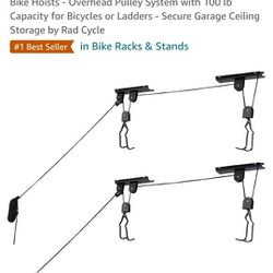 Bike Rack For Garage - Hoist Bicycles To Ceiling