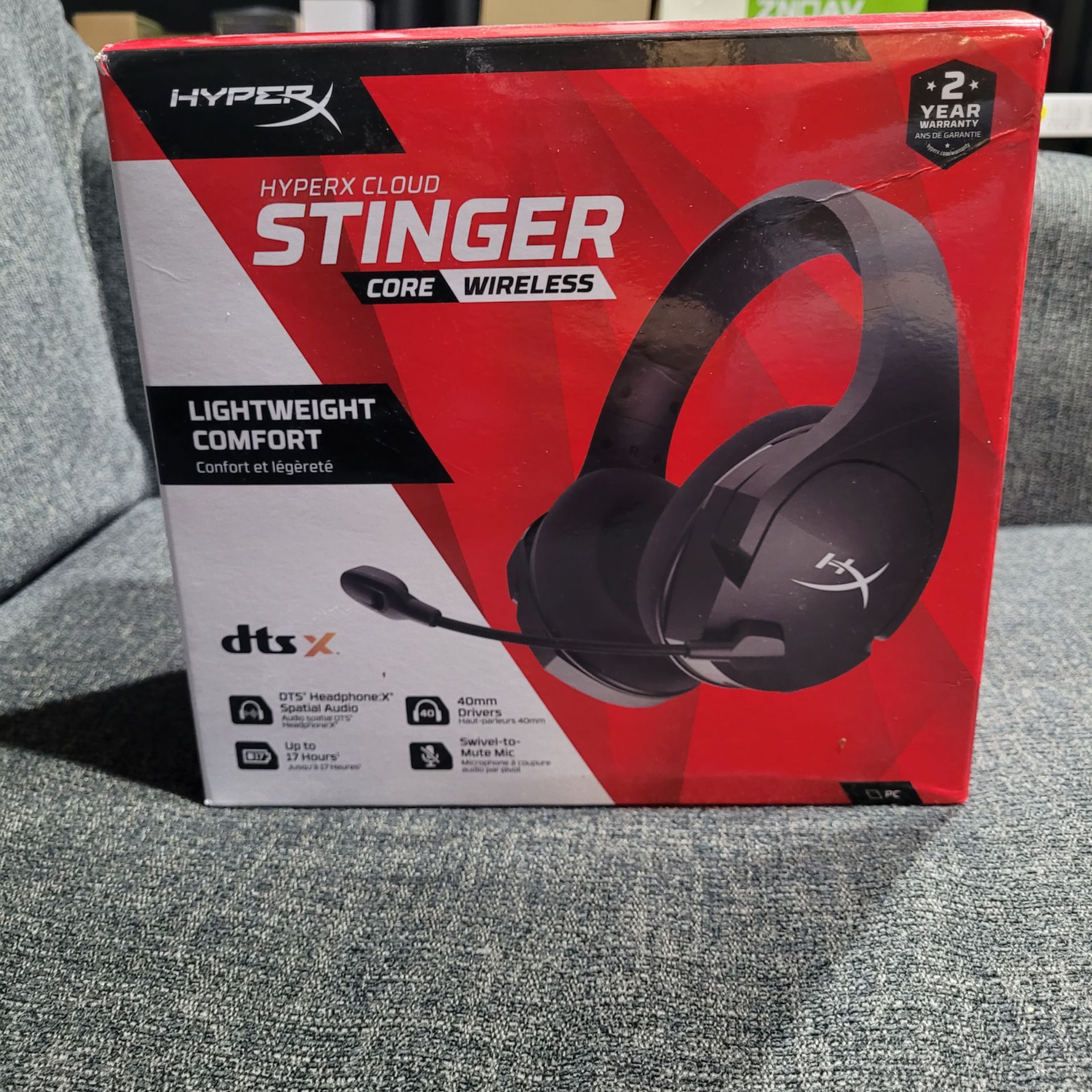 HYPER X CLOUD STINGER CORE WIRELESS HEADSET PC