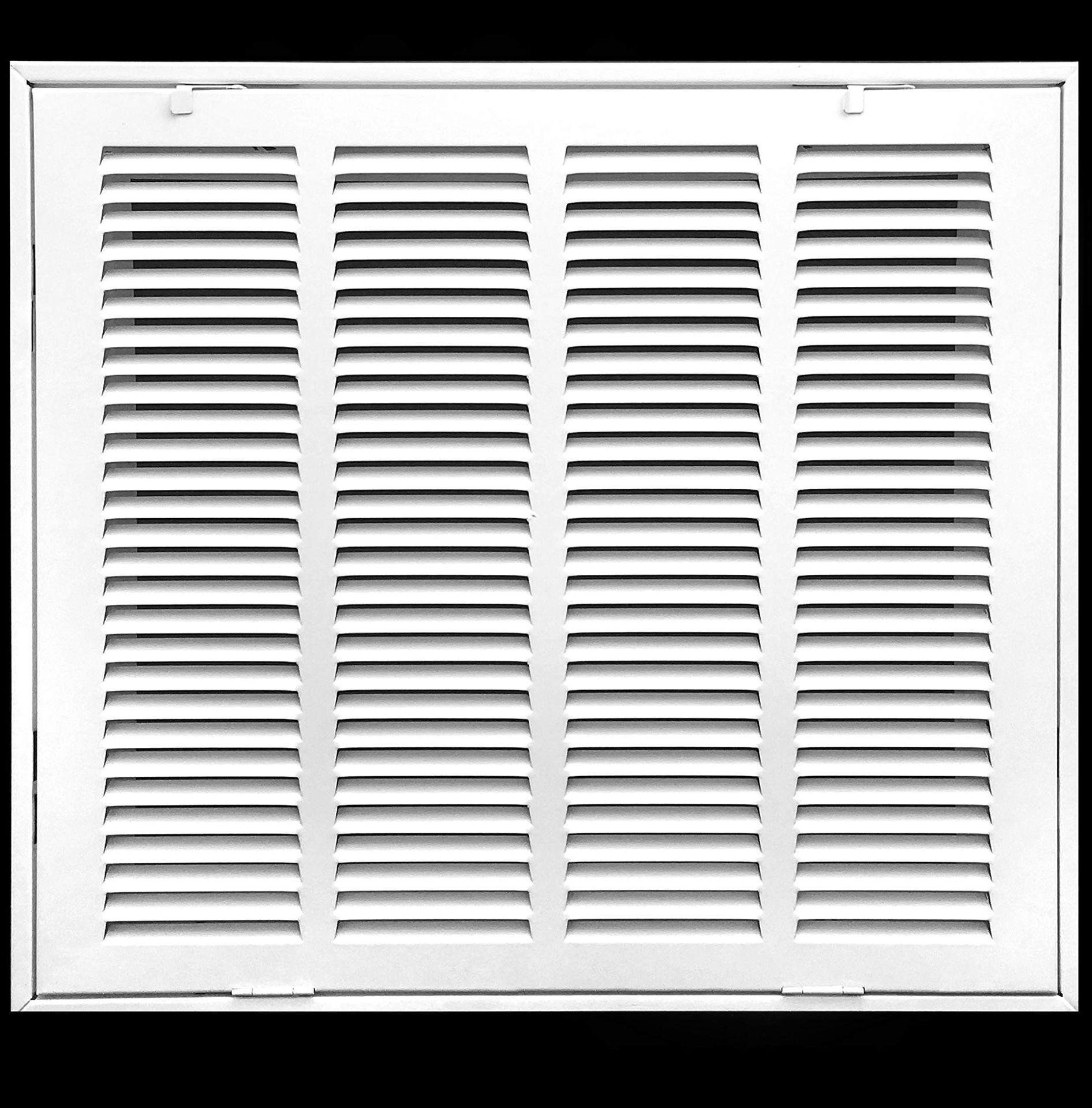 16 x 14 Duct Opening Steel Return Air Filter Grille, for 1-inch Filter, Removable Door, Flat Stamped HVAC Vent Cover Grille, Outer Dimensions 18.5 x 1