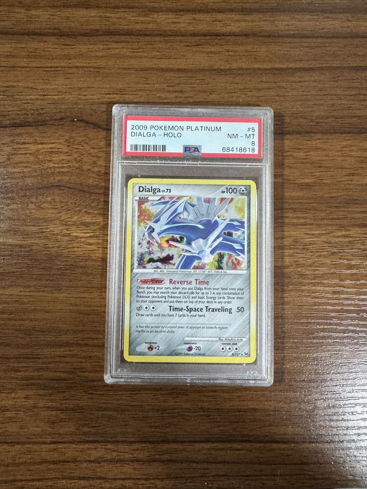 PSA 8 Dialga Holo Pokemon Platinum