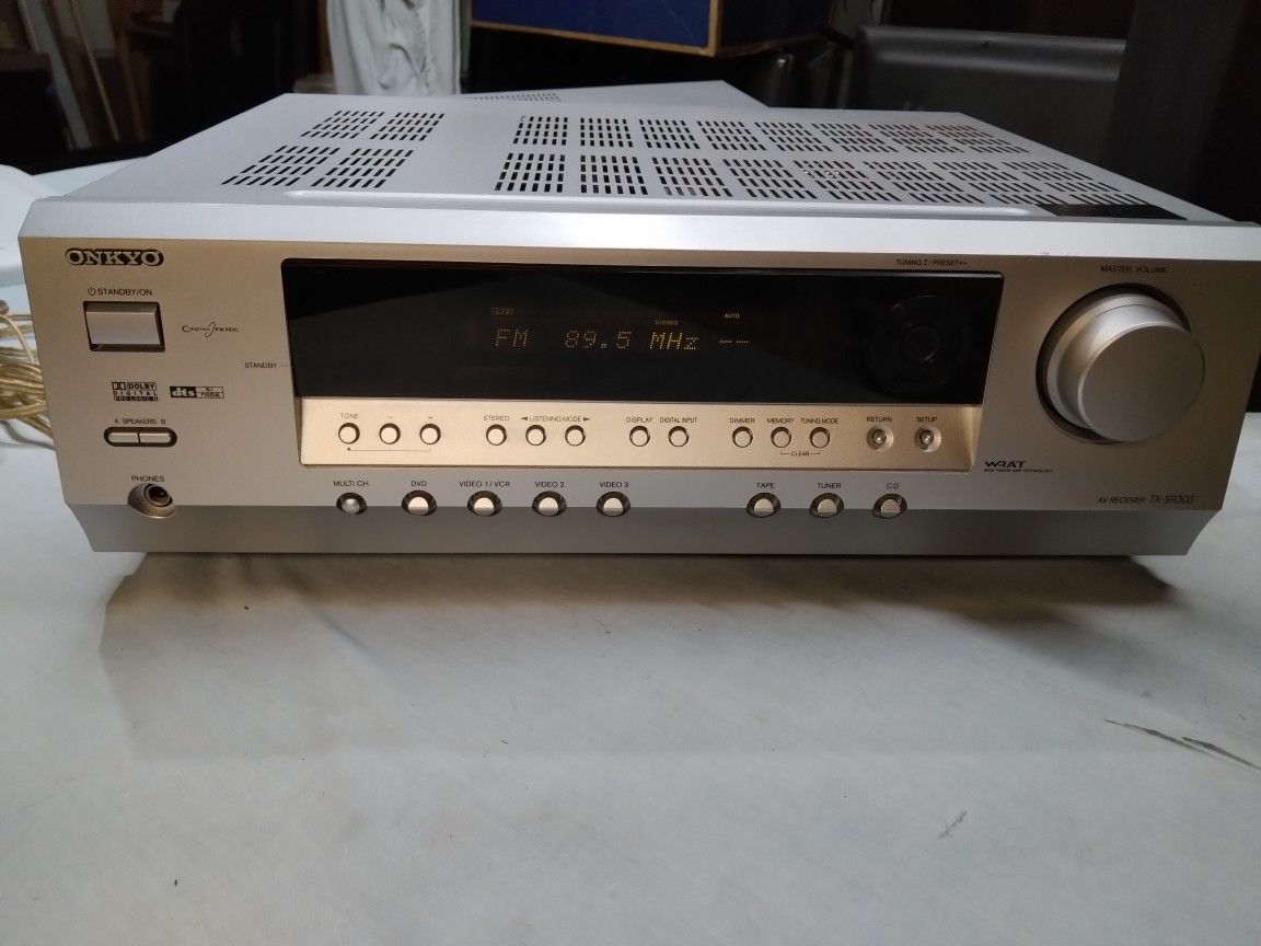 ONKYO 5.1 CH 65 WPC HOME THEATER SURROUND SOUND RECEIVER AMPLIFIER