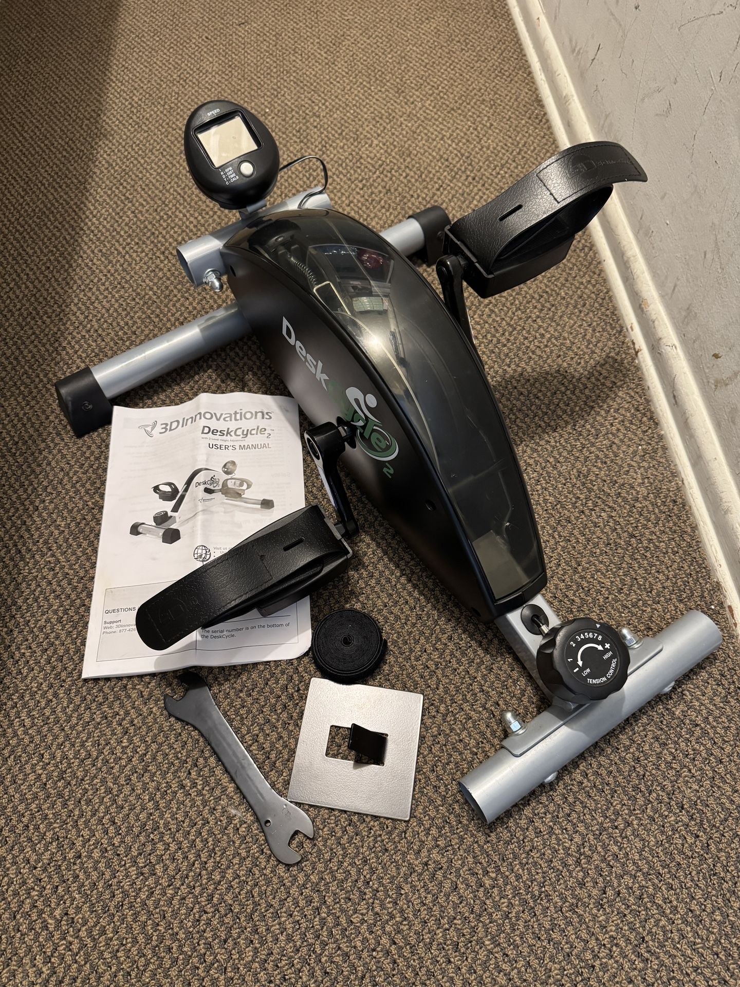 Desk Cycle (DeskCycle 2) Under Desk Mini Stationary Bike Pedal