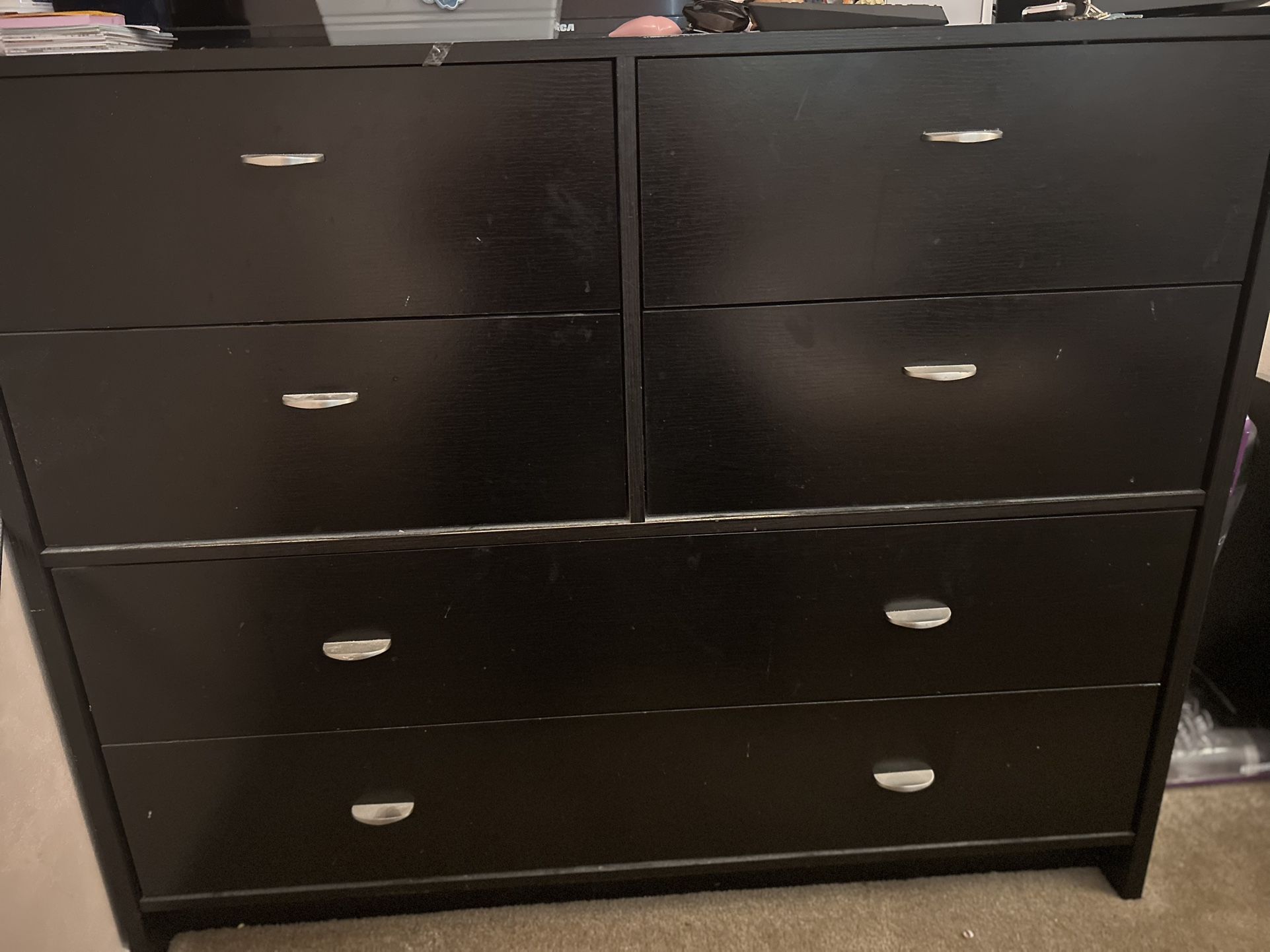 Dresser w/ Mirror & 2 Night stands