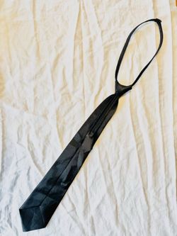 Black Zip-up Necktie