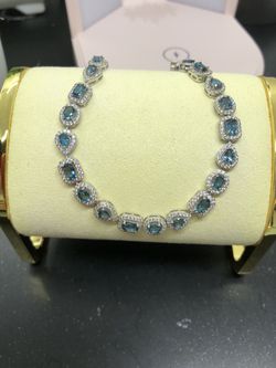 Blue Topaz Bracelet (925 Frame)