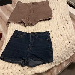 2 Jean Shorts 
