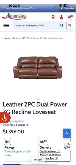 2 Leather couches