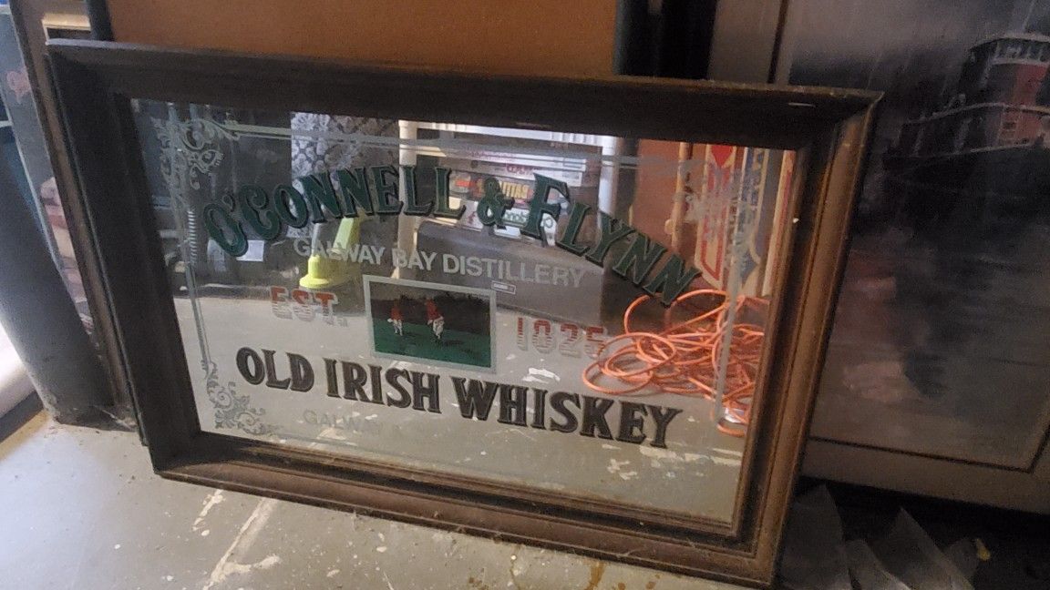Irish Whiskey Bar Mirror