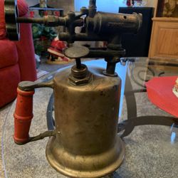 Antique Brass Welding Torch Made By Turner In Sycamore Illinois