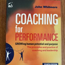 Book - Coaching for Performance