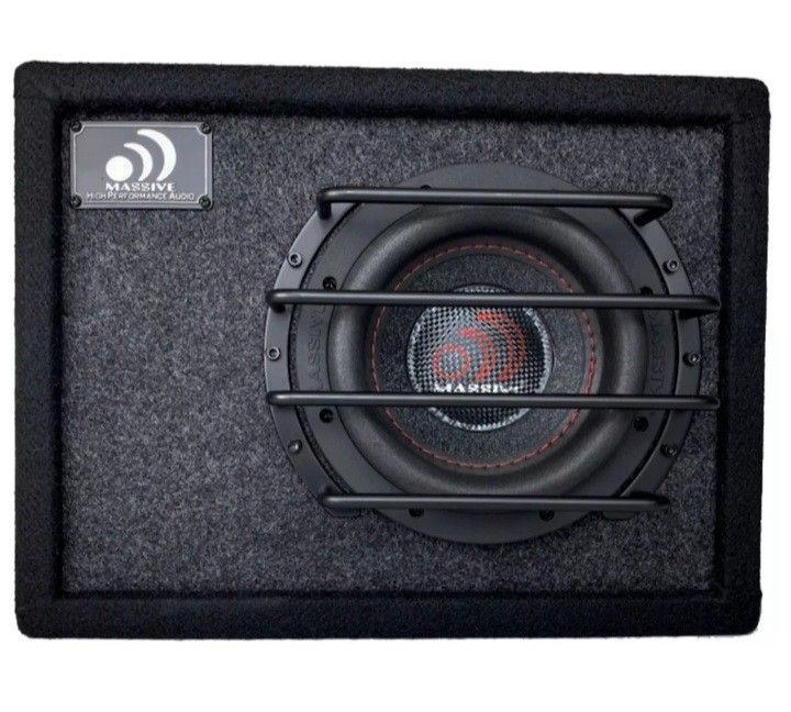 6.5" 250 Watts RMS Powered Subwoofer in Ported Enclosure Read Description 