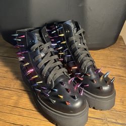 NEW YRU Fierce Sneakers (BLACK/MULTI SPIKE)