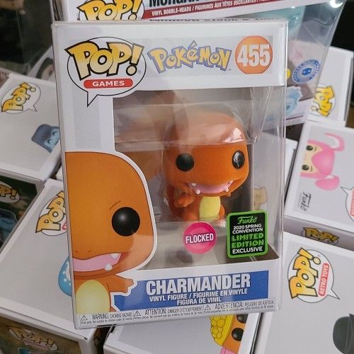 Funko Pop ECCC 2020 Charmander Flocked Shared Exclusive