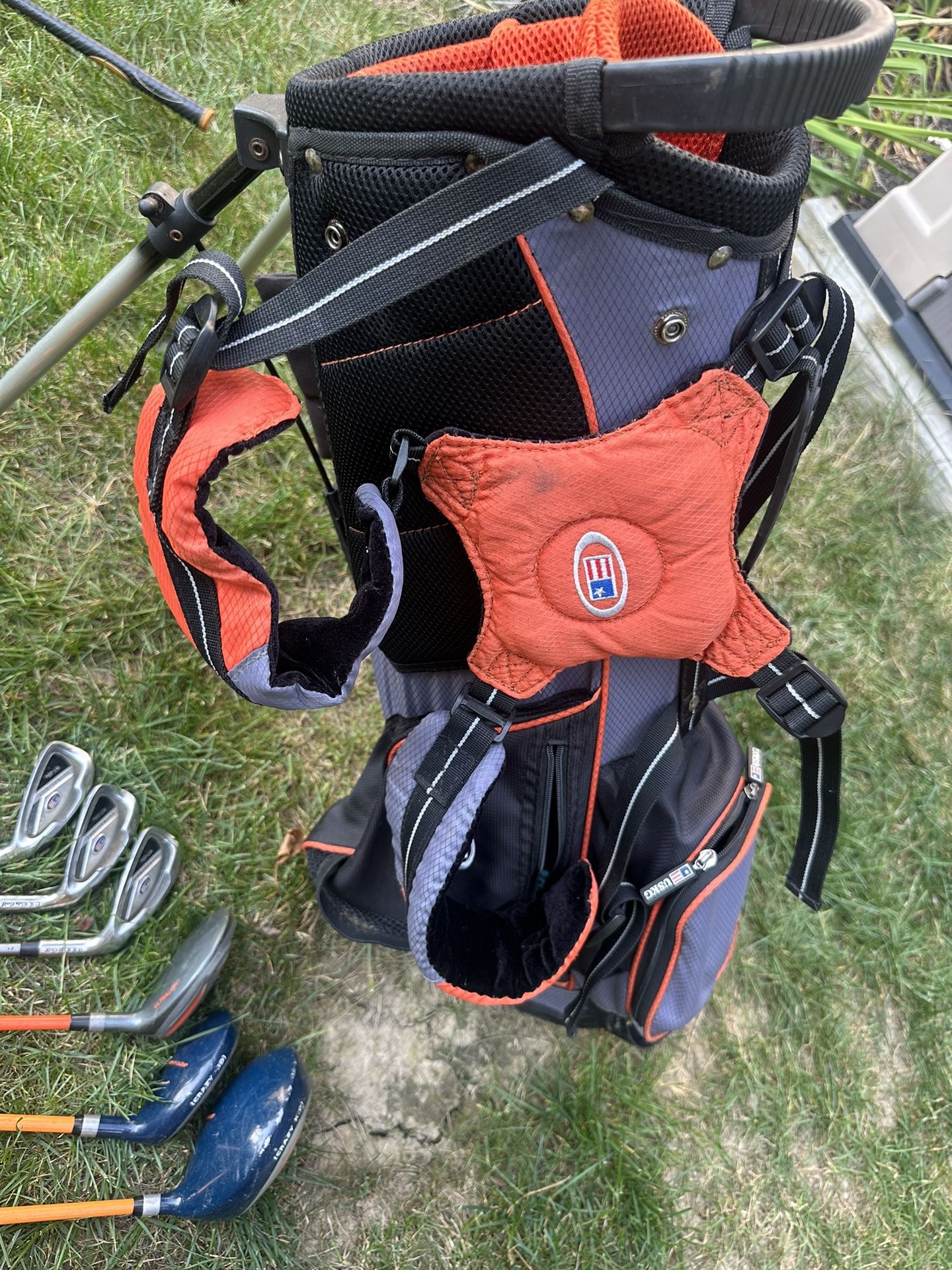 US Kids Golf Clubs And Bag