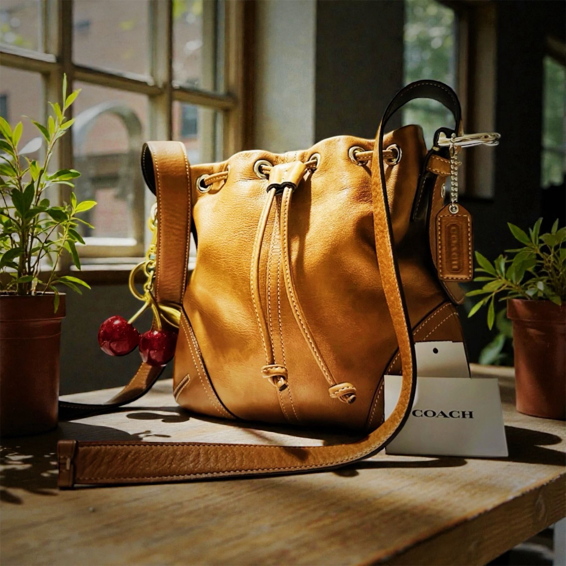 Vintage Coach Soho Shoulder Bag Brown Leather