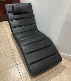 Chaise Lounge Chair Faux Leather