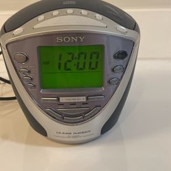 Sony Alarm Clock With Cd Player 