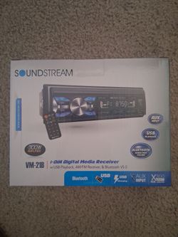 Soundstream Bluetooth Car Stereo With Remote Control Brand New In The Box