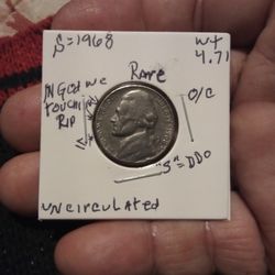 🎊🇺🇸" T. Jefferson (1968)"S"Wt:4.71 ( W./Errors)&(DDO) Uncirculated