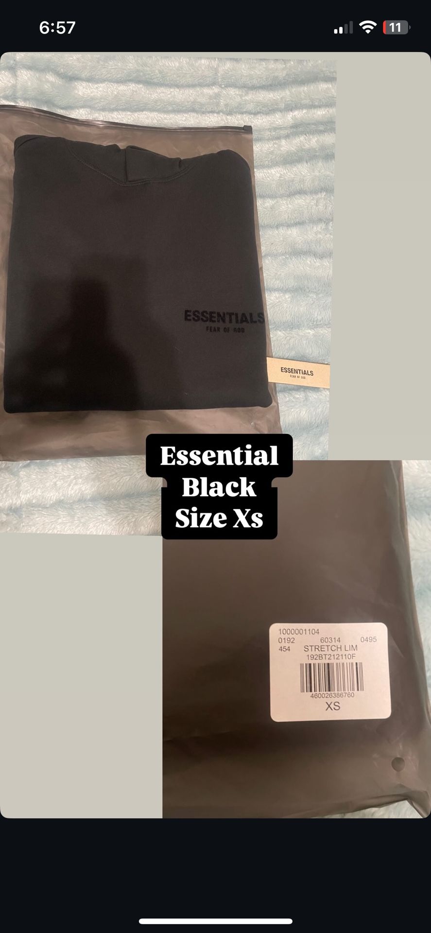 Essential Black Hoodie