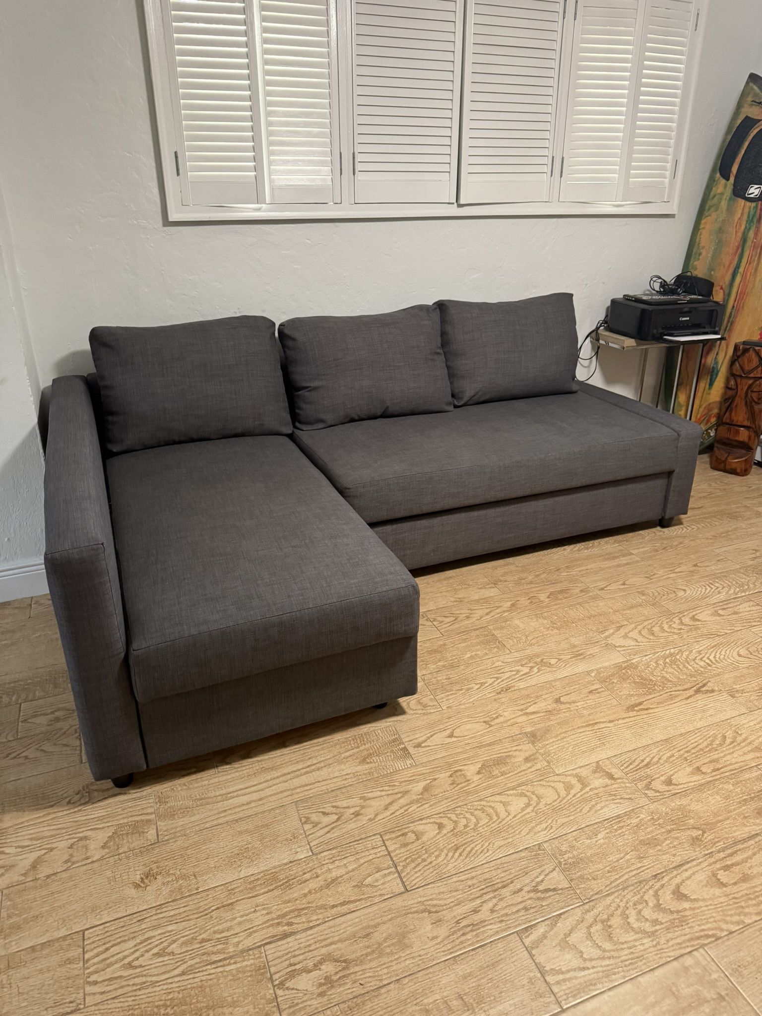 L shaped couch pull out bed