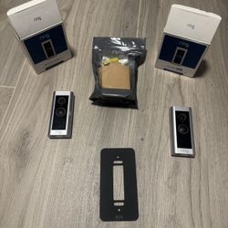 2 New Ring Doorbell Pro 2’s, Transformer, With Extras