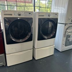 Kenmore Including Warranty! Washer Electric Dryer Set Heavy Duty Loads