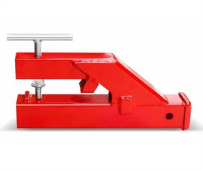Clamp On Trailer Hitch Receiver Bucket Hitch Compatible with Tractor 2" Ball Mount Adapter and Deere Bobcat Bucket