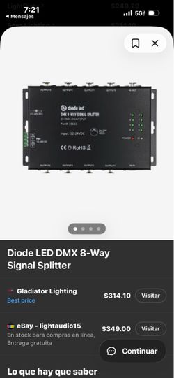 Quit de decoders ,spliter de 8 canales ,sustema dioded led ,
