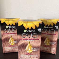 3 - Garnier Olia - 8.22 Medium Rose Gold Permanent Hair Color 