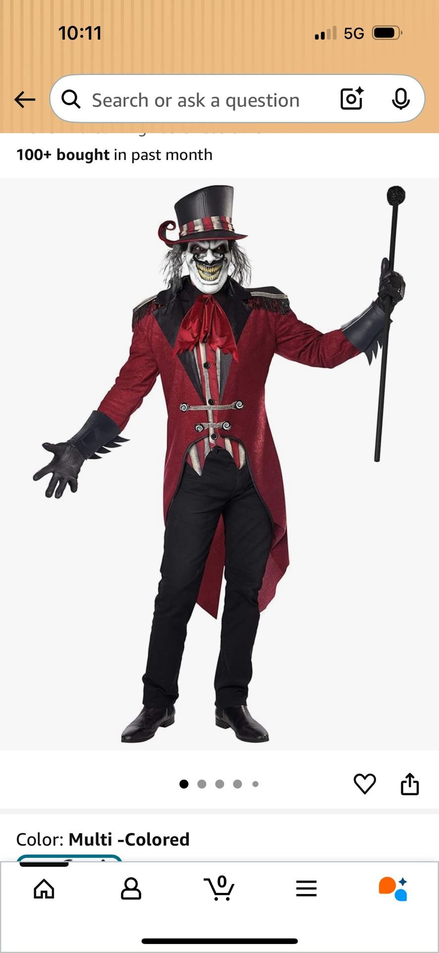 Ring Master Costume For Men