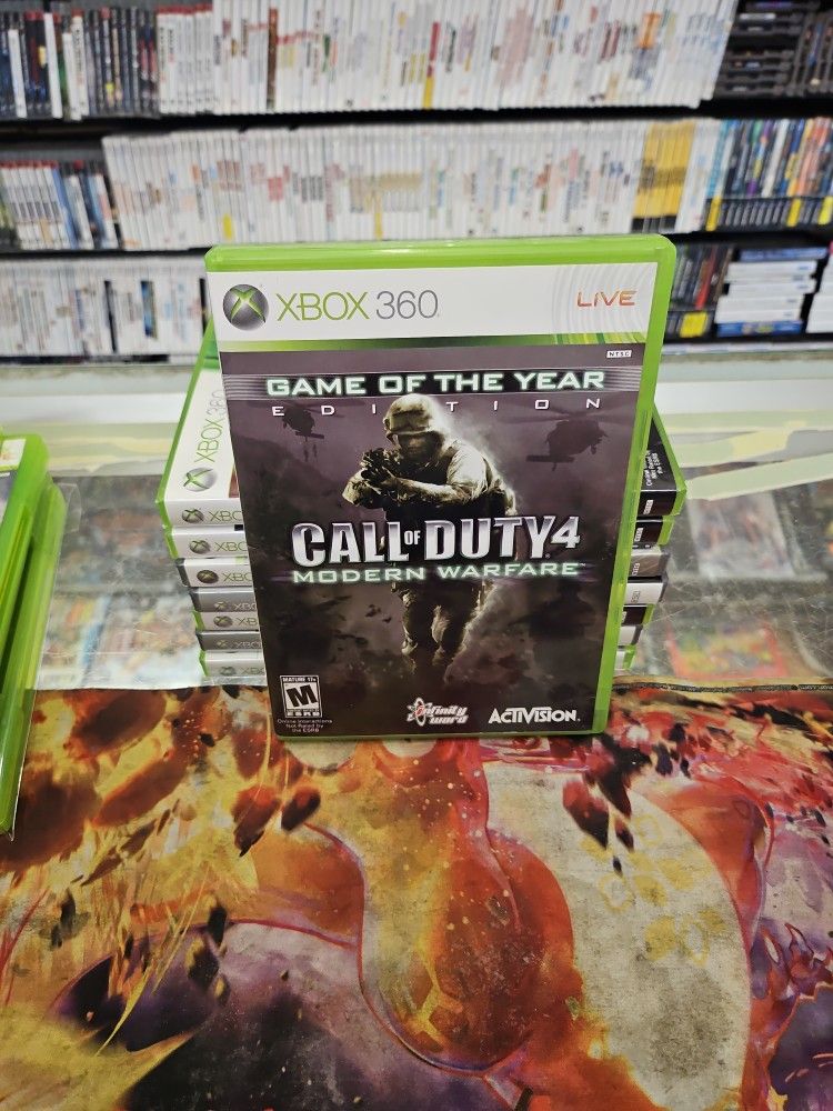 Call of Duty 4 Modern Warfare Game of the Year CIB W/ Manual - Tested - Xbox 360