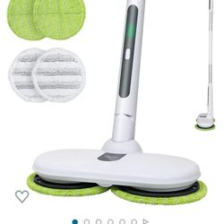 OGORI Cordless Electric Mop, Spin Mops for Floor Cleaning, Rechargeable Dual Spinning Scrubber Cleaner Mops for Hardwood Floor, Tile, Vinyl & Laminate
