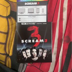 Scream 3 Digital Code ONLY!!!