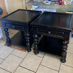 Tommy Bahama Black End Tables Kingston Collection DELIVERY~AVAILABLE 