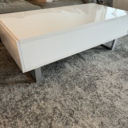 Lacquered Wood Coffee Table 