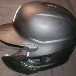 Gamer Chicago Whitesox MLB Baseball Batting Helmet Black One Ear Flap Professional 100 MPH For Right Handed Batter With C- Flap Size 7 1/4