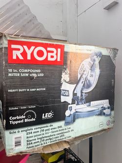 Ryobi 10-Inch Compound Miter Saw with LED