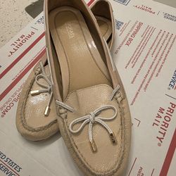 Michael Kors Light Yellow Leather Loafers Slip On Shoes Women Size 10 M