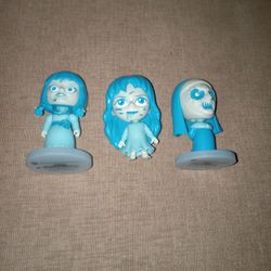 Culturefly Horror Mini Bobbleheads GLOW In The Dark Annabelle ,Nun, Regan 