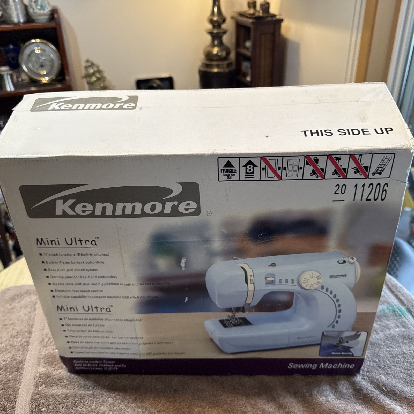 Kenmore (contact info removed)6300 Mini Ultra Light Blue Sewing Machine Pedal/Cord-New In Box