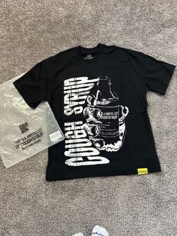 Size L alocs thats a lot of cough syrup black t shirt.