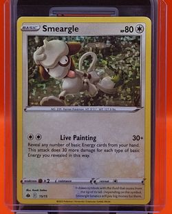 Smeargle 15/15 Pixel Holo McDonalds Promo 2022 Pokemon Card, HP