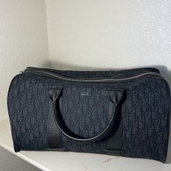 Designer Duffle Black Maxi Dior Oblique Jacquard