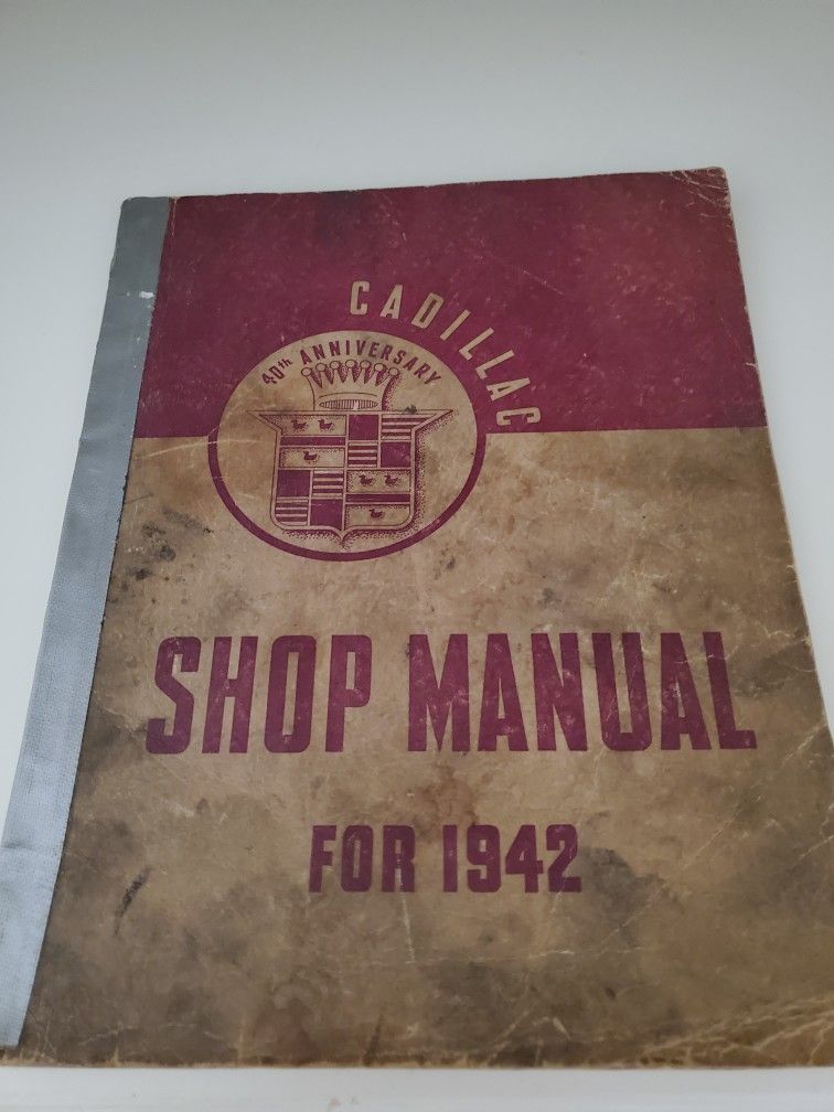 Cadillac Shop Manual For 1942--Original Copy
