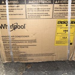 New Whirlpool 12,000 BTU 115v Window Mounted Air Conditioner!