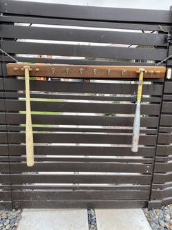 Baseball Bat & Helmet Rack