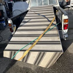 Used Commercial, Duty, Awning, Canvas, Solid Frame,