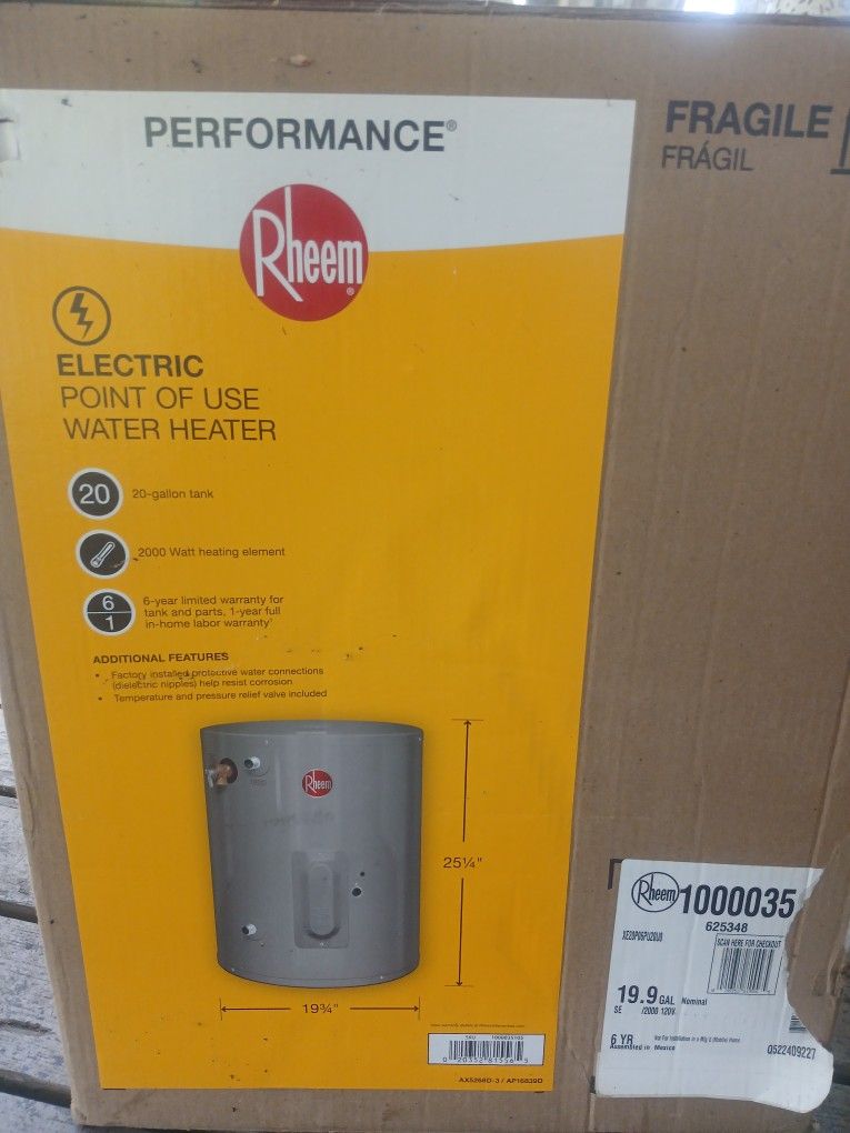 20 Gallon Water Heater